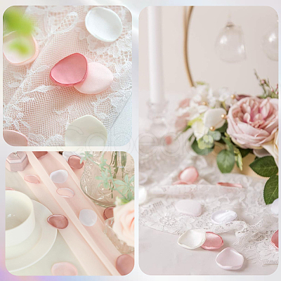 Polyester Artificial Rose Flower Petals AJEW-WH20067-107E-1