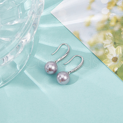 1 Pair 925 Sterling Silver Ear Hooks STER-BC0003-59P-1