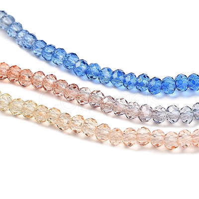 Transparent Painted Glass Beads Strands DGLA-A034-T2mm-A02-1