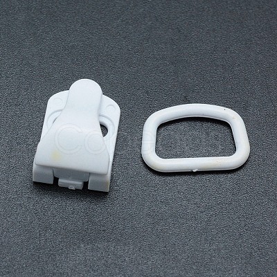 Eco-Friendly Sewable Plastic Clips and Rectangle Rings Sets KY-F011-06A-1