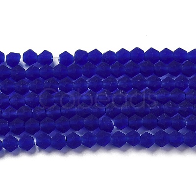 Imitate Austrian Crystal Frosted Glass Beads Strands EGLA-A039-T4mm-MD06-1