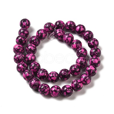 Synthetic Gemstone Dyed Beads Strands G-P507-03B-11-1