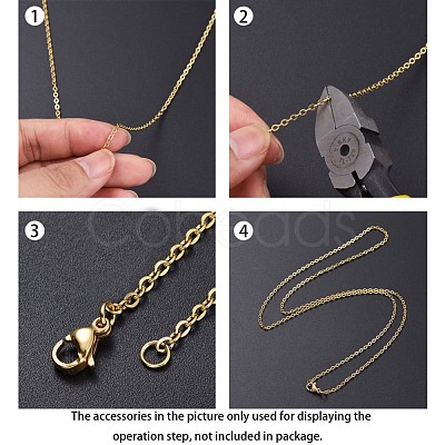 Ion Plating(IP) 304 Stainless Steel Cable Chains CHS-H017-01G-20M-1