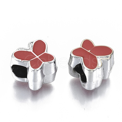 UV Plating Acrylic European Beads OACR-N010-006P-1