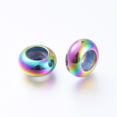 202 Stainless Steel Beads STAS-F148-9mm-07M-1
