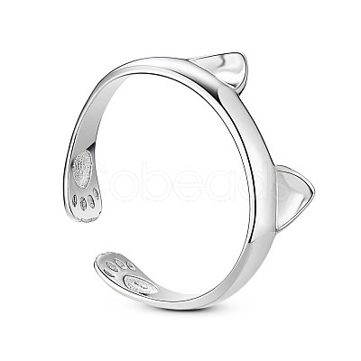 SHEGRACE Cute Design Rhodium Plated 925 Sterling Silver Ring JR123B-1