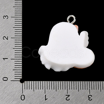 Halloween Themes Opaque Resin Pendants RESI-Z040-01P-02-1