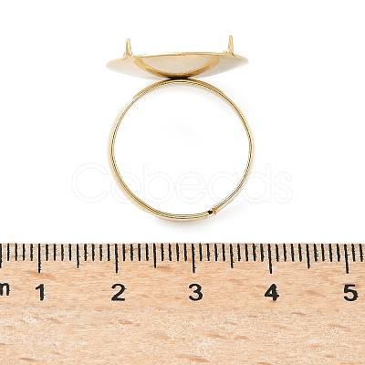 Adjustable Brass 4 Prong Ring Settings KK-K414-04A-G-1