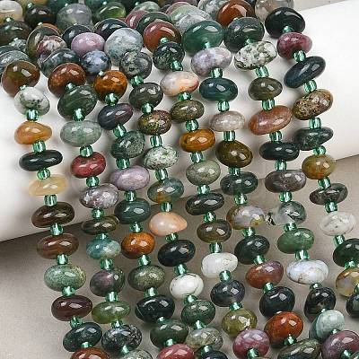 Natural Indian Agate Beads Strands G-RM250109-A15-1