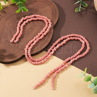 2Strands Handmade Lampwork Beads Strands BLOW-TADJ0001-01H-1