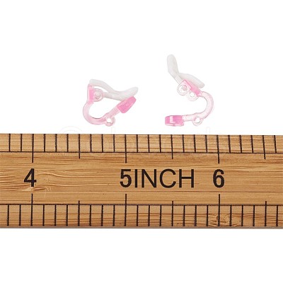 Plastic Clip-on Earring Findings FIND-Q001-02-1