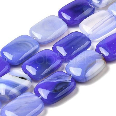 Natural Striped Agate/Banded Agate Beads Strands G-B137-B01-01E-1