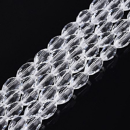 Transparent Glass Beads Strands GLAA-N071-01A-A01-1