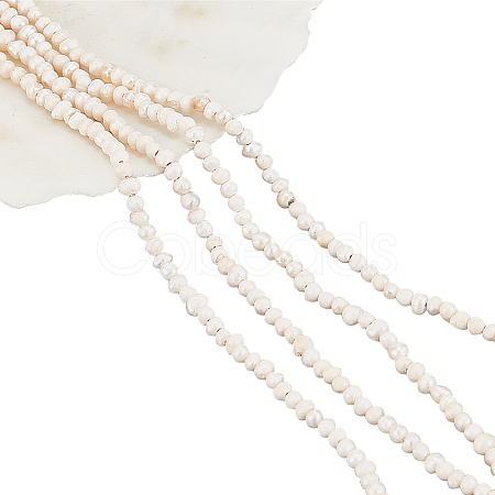 Nbeads 2 Strands Natural Cultured Freshwater Pearl Beads Strands PEAR-NB0002-35-1