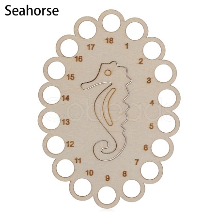 Wooden Embroidery Thread Plate PW-WG93817-05-1