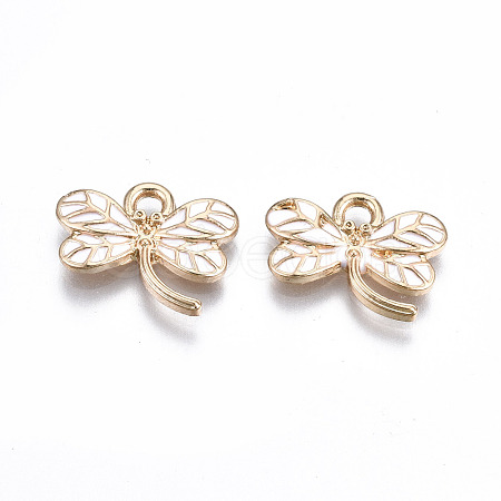 Light Gold Plated Alloy Pendants ENAM-T009-69E-RS-1