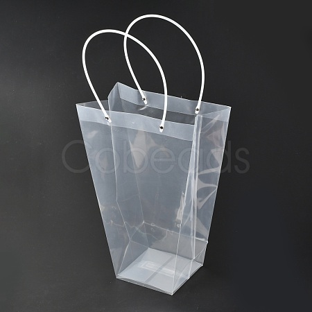 Valentine's Day Trapezoid PP Plastic Gift Bags ABAG-L015-01D-1