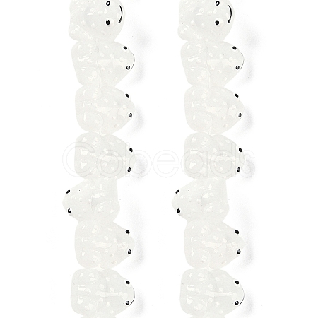 Transparent Glass Enamel Beads Strands GLAA-B021-05A-1