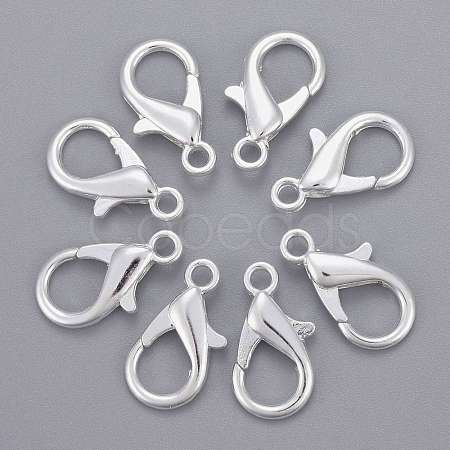 Zinc Alloy Lobster Claw Clasps X-E107-S-1