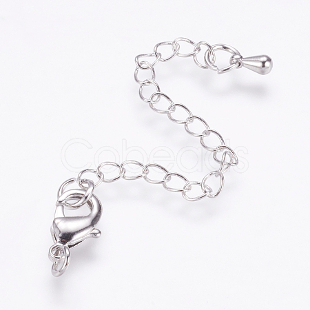 Long-Lasting Plated Brass Chain Extender X-KK-F711-09P-1