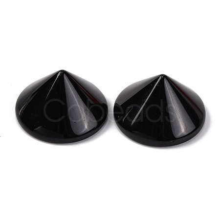 Natural Obsidian Cabochons G-Q184-01A-1