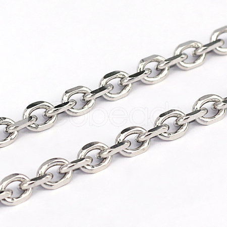 Tarnish Resistant 304 Stainless Steel Cable Chains CHS-L001-68-1.2mm-1