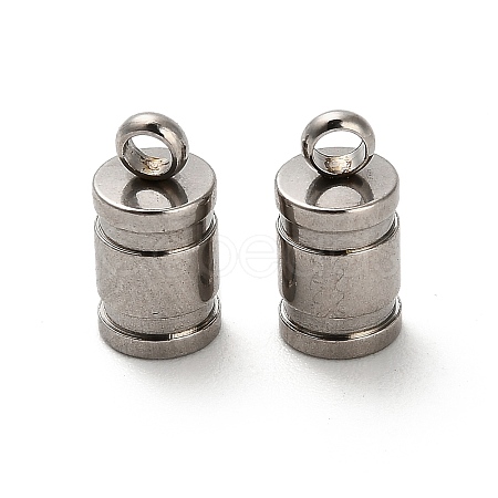201 Stainless Steel Cord Ends LS-STAS-S167-01D-P-1