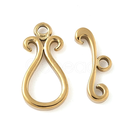 304 Stainless Steel Toggle Clasps STAS-H483-46G-1