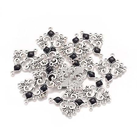 Alloy Enamel Chandelier Component Links X-ENAM-EA9734Y-1-1