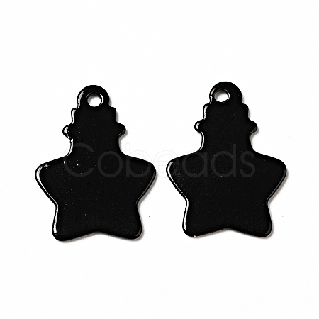Spray Painted 201 Stainless Steel Pendants STAS-G304-02A-1