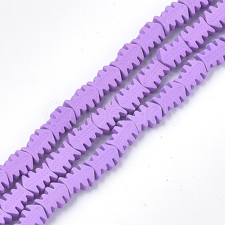 Spray Painted Non-magnetic Synthetic Hematite Beads Strands G-T116-13-09-1