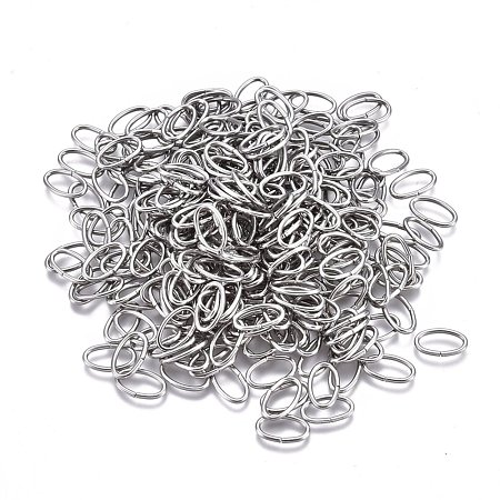 Tarnish Resistant 304 Stainless Steel Open Jump Rings STAS-F250-11P-S-1