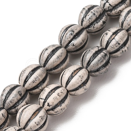 Vintage Handmade Porcelain Beads Strands PR-CBAA37B-09I-1