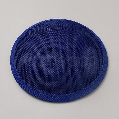 Imitation Hemp Round Fascinator Hat Base for Millinery AJEW-WH0472-45A-05-1