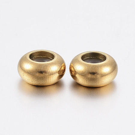 Ion Plating(IP) 202 Stainless Steel Beads X-STAS-F148-9mm-07G-1