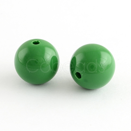 Chunky Bubblegum Round Acrylic Beads X-SACR-S044-8mm-21-1