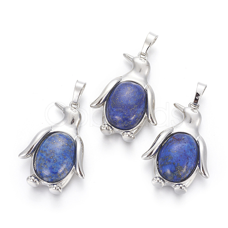 Natural Dyed Lapis Lazuli Pendants G-L512-A16-1