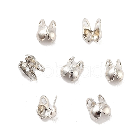 Rack Plating Brass Bead Tips KK-P274-02A-P-1