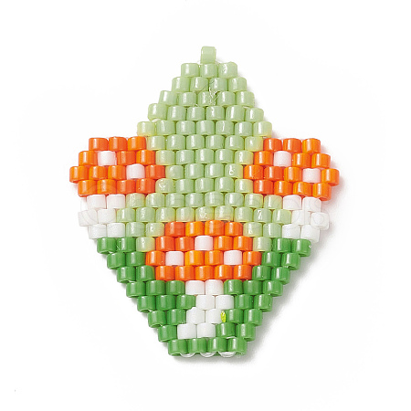Handmade Loom Pattern MIYUKI Seed Beads PALLOY-MZ00061-1
