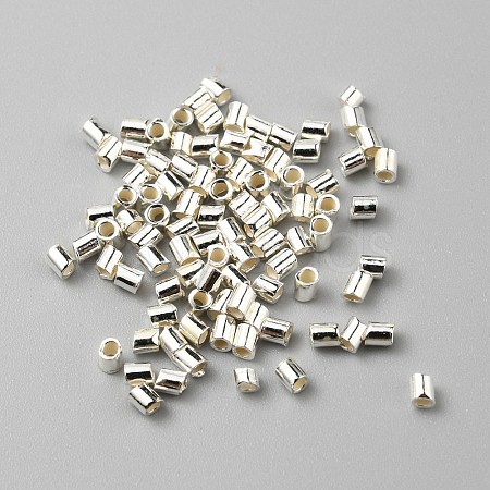 925 Sterling Silver Tube Beads LS-FIND-WH0419-13-1