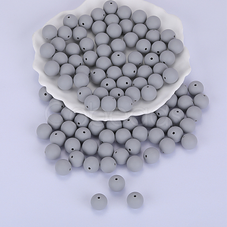 Round Silicone Focal Beads SI-JX0046A-99-1