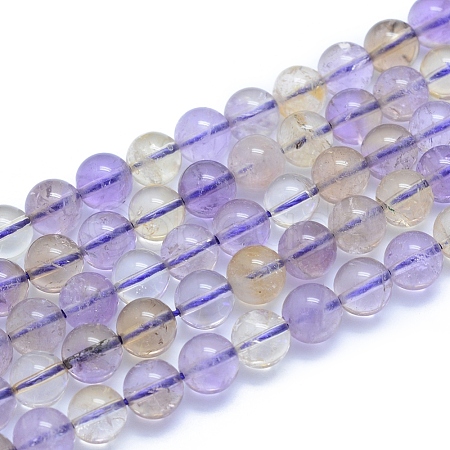 Natural Ametrine Beads Strands G-L552H-10B-1