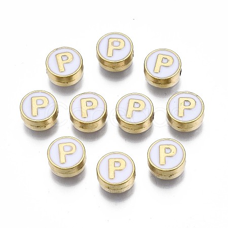 Alloy Enamel Beads X-ENAM-N052-006-01P-RS-1