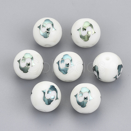 Electroplate Glass Beads EGLA-S178-11C-05-1