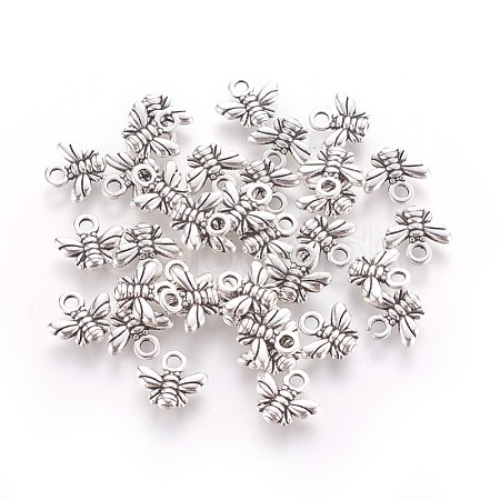 Tibetan Style Alloy Charms TIBEP-A123292-AS-LF-1