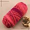 5-Ply Milk Cotton Knitting Acrylic Fiber Yarn, for Weaving, Knitting & Crochet, Segment Dyed, Red, 2.5mm