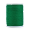 Round Waxed Polyester Cord, Taiwan Waxed Cord, Twisted Cord, Dark Sea Green, 1mm, about 12.02 yards(11m)/roll