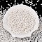 Glass Seed Beads, Opaque Colours, Round, White, 3.5~4x3~3.5mm, Hole: 0.8~0.9mm, about 4500pcs/pound