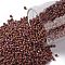 TOHO Round Seed Beads, Japanese Seed Beads, (2640F) Semi Glazed Rainbow Burnt Orange, 15/0, 1.5mm, Hole: 0.7mm, about 3000pcs/bottle, 10g/bottle