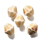 Handmade Porcelain Beads, Rhombus, Navajo White, 11.5x10mm, Hole: 2mm